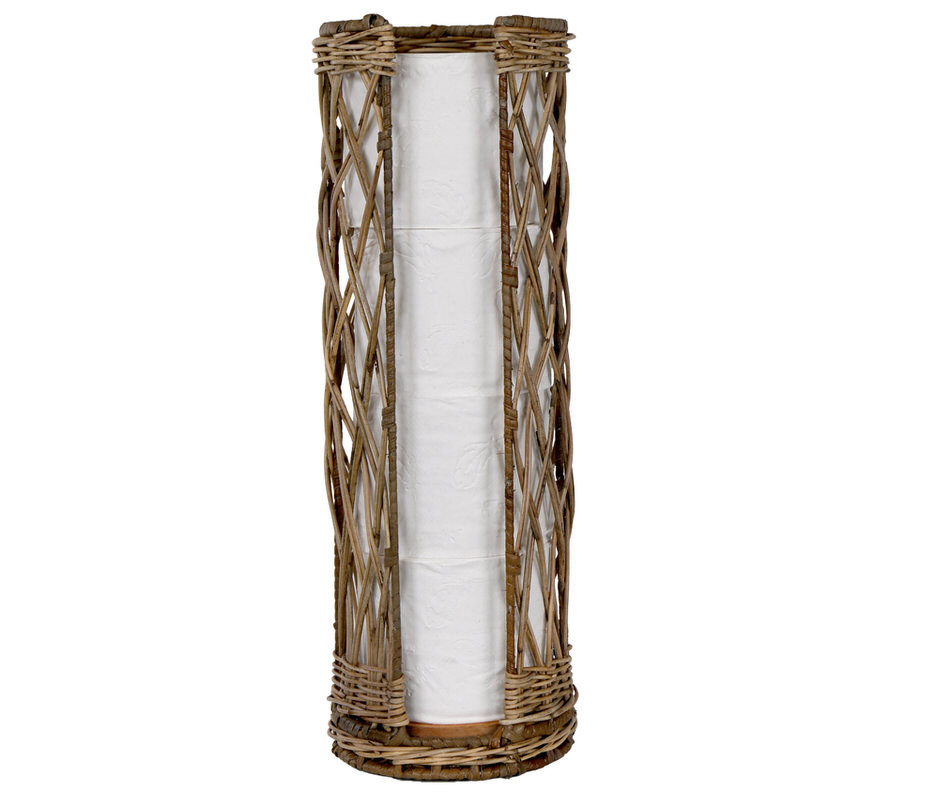 Wicklow Rattan Toilet Roll Holder