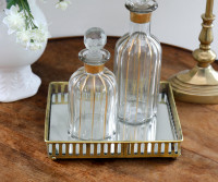 Remy Small Antique Gold Mirror Tray