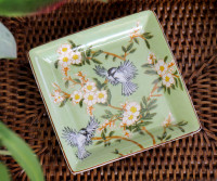 Morningside Green Blossom Trinket Dish