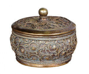 Alexandra Antique Gold Trinket Box