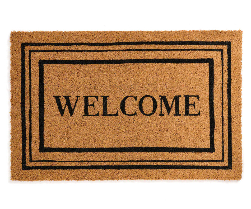 Black Polo Welcome Doormat