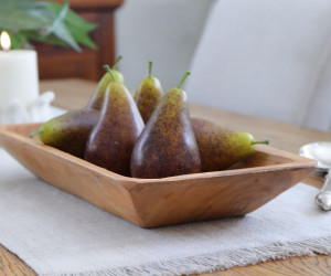 Lincoln Teak Wood Dish - Fruit Bowl