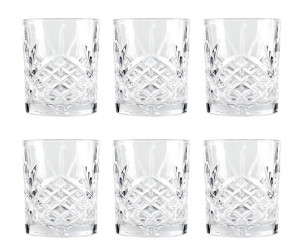 Set 6 Paxton Cut Glass Tumblers