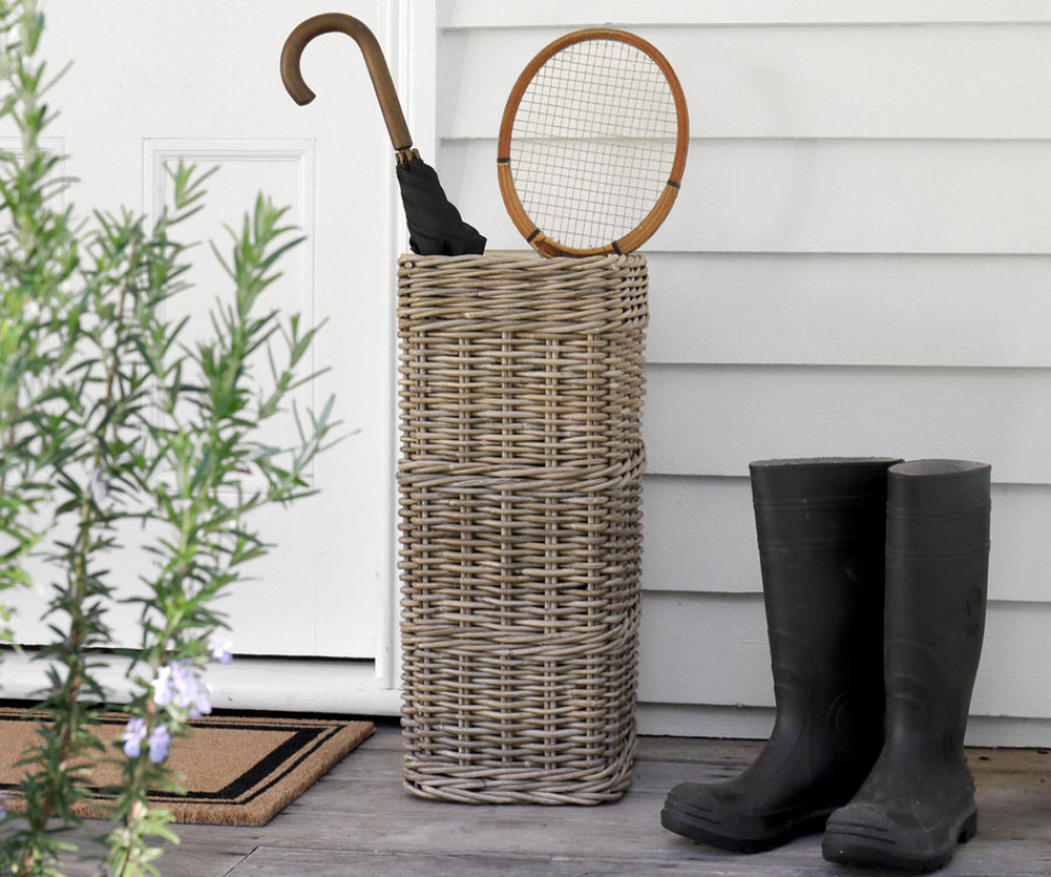 Paddington Rattan Umbrella Holder - Square