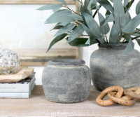 Mandurah Charcoal Grey Vase