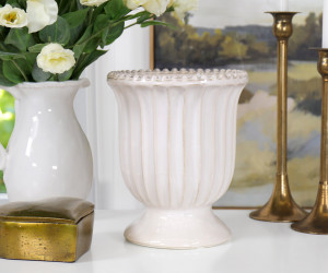 Chatsworth Ivory Beaded Vase