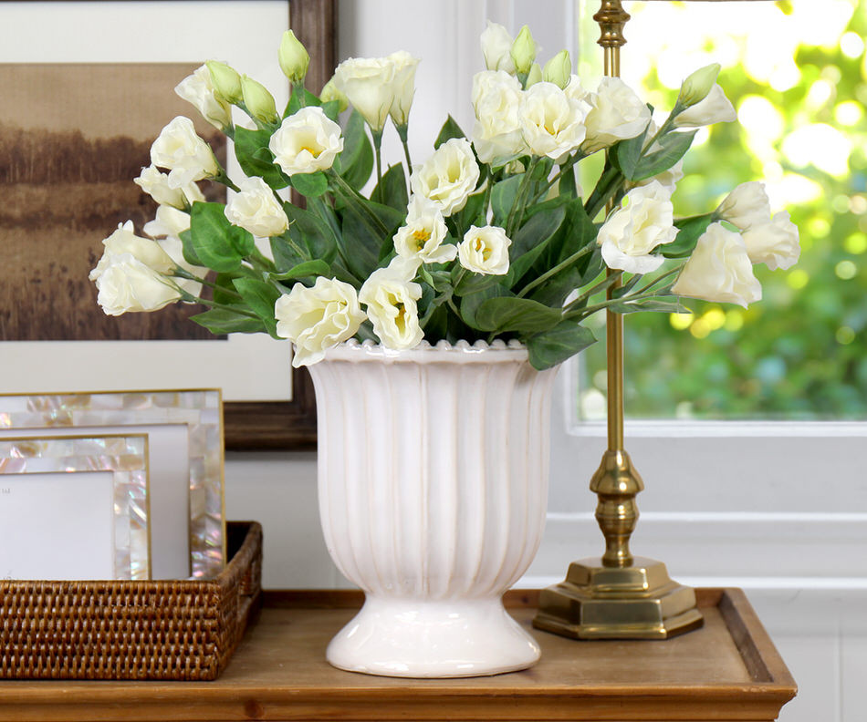 Chatsworth Ivory Beaded Vase