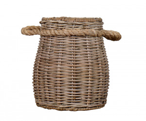 Breton Rattan Utensil Holder