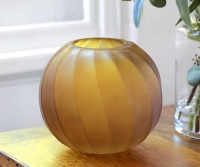 Meloni Amber Glass Vase