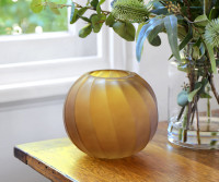 Meloni Amber Glass Vase