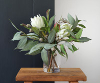 Blythe White Protea Vase Arrangement
