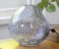Malika Glass Bud Vase - Smoke