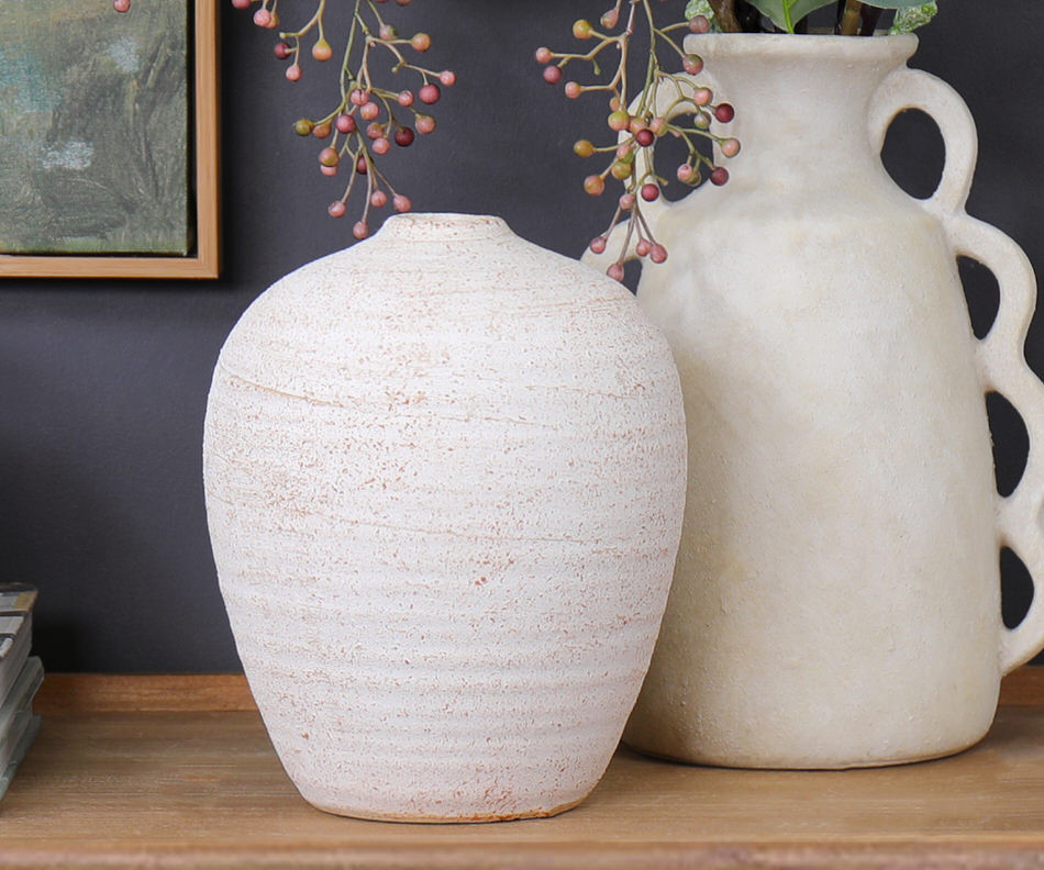 Large Luisa Cream Vase - Shop by colour