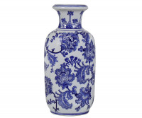 Montague Tall Blue & White Vase