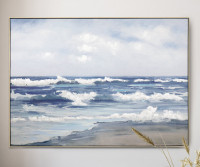 West Coast Waves Framed Canvas Painting