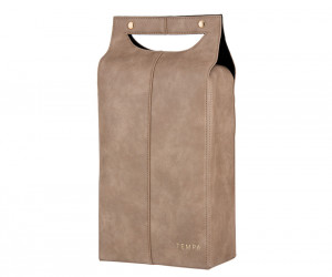 Harley Insulated Double Wine Bag - Latte