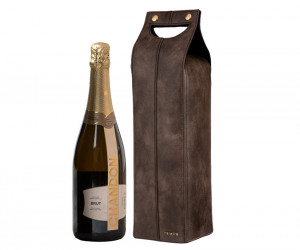 Harley Insulated Single Wine Bag - Chocolate