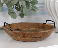 Amara Mango Wood Bowl With Handles