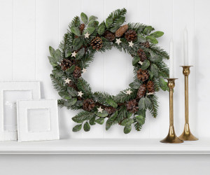 Woodland Pinecones Christmas Wreath 45cm