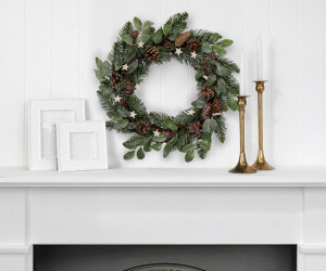 Woodland Pinecones Christmas Wreath 45cm