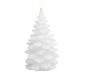 Christmas Tree Flameless Candle - Nordic White - Remote Enabled